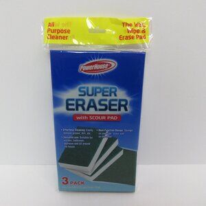 Powerhouse Super Magic Eraser Cleaner Sponge Scouring Pad Sealed